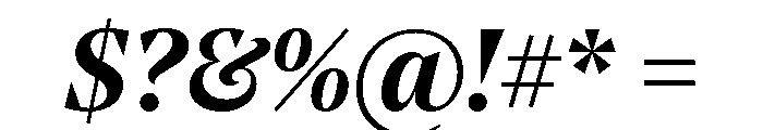 NoeStandard SemiboldItalic Font OTHER CHARS
