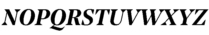 NoeStandard SemiboldItalic Font UPPERCASE