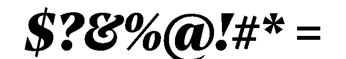 NoeText BlackItalic Font OTHER CHARS