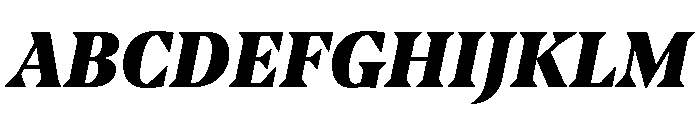 NoeText BlackItalic Font UPPERCASE