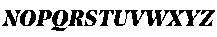 NoeText BlackItalic Font UPPERCASE