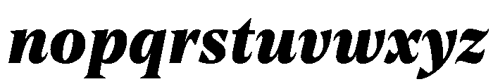 NoeText BlackItalic Font LOWERCASE