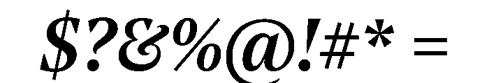 NoeText MediumItalic Font OTHER CHARS