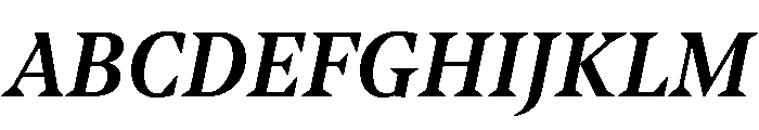 NoeText MediumItalic Font UPPERCASE