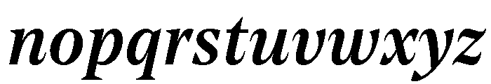 NoeText MediumItalic Font LOWERCASE