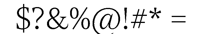 NoeText Thin Font OTHER CHARS
