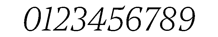 NoeText ThinItalic Font OTHER CHARS