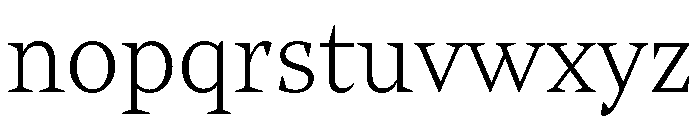 NoeText Thin Font LOWERCASE