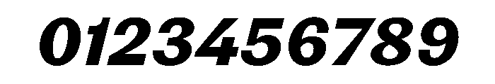 Noga BlackItalic Font OTHER CHARS