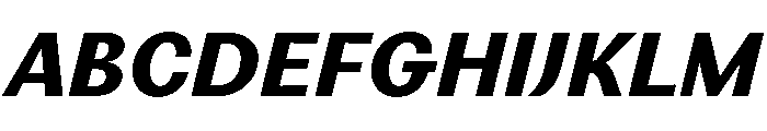 Noga BlackItalic Font UPPERCASE