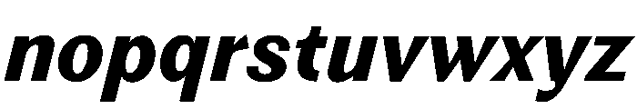 Noga BlackItalic Font LOWERCASE