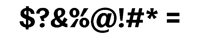 Noga Bold Font OTHER CHARS