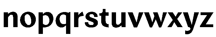 Noga Bold Font LOWERCASE