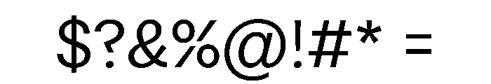Noga Light Font OTHER CHARS
