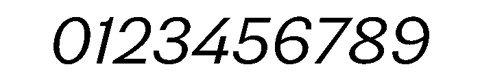Noga LightItalic Font OTHER CHARS