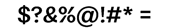 Noga Medium Font OTHER CHARS