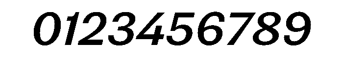 Noga MediumItalic Font OTHER CHARS
