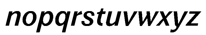 Noga MediumItalic Font LOWERCASE
