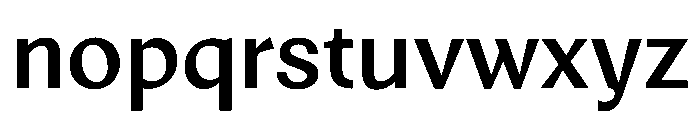 Noga Medium Font LOWERCASE
