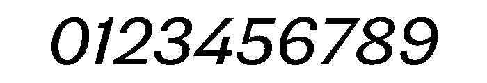 Noga RegularItalic Font OTHER CHARS