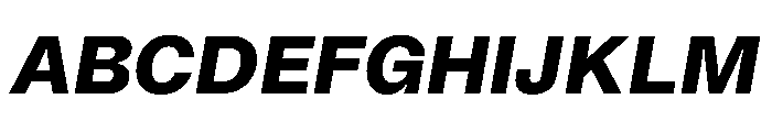 NoiGrotesk BoldItalic Font UPPERCASE