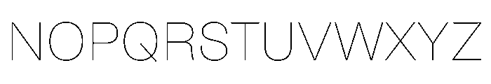 NoiGrotesk Thin Font UPPERCASE