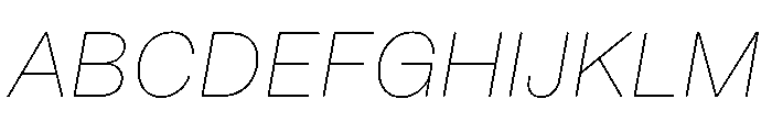 NoiGrotesk ThinItalic Font UPPERCASE