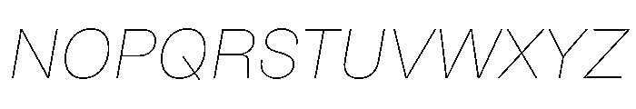 NoiGrotesk ThinItalic Font UPPERCASE