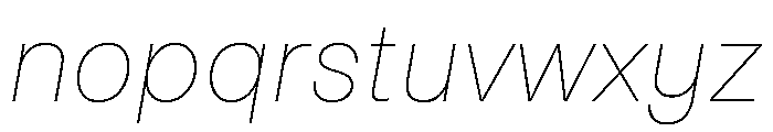 NoiGrotesk ThinItalic Font LOWERCASE