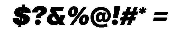 Noigrotesk BlackItalic Instance Font OTHER CHARS
