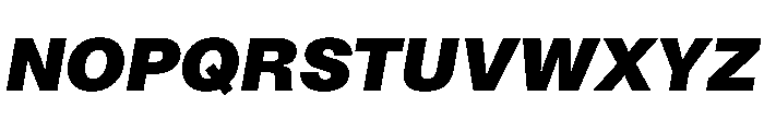 Noigrotesk BlackItalic Instance Font UPPERCASE
