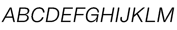 Noigrotesk LightItalic Instance Font UPPERCASE