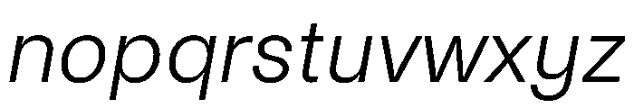 Noigrotesk LightItalic Instance Font LOWERCASE