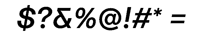 Noigrotesk MediumItalic Instance Font OTHER CHARS