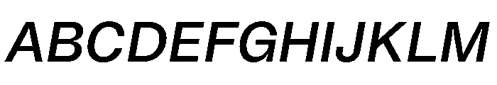 Noigrotesk MediumItalic Instance Font UPPERCASE
