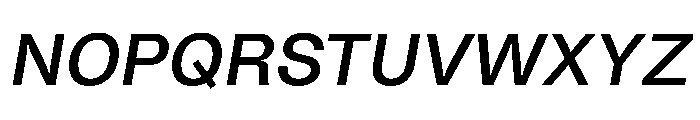 Noigrotesk MediumItalic Instance Font UPPERCASE