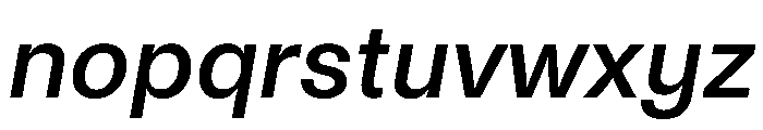 Noigrotesk MediumItalic Instance Font LOWERCASE