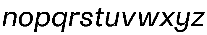 Noigrotesk RegularItalic Instance 0399a982 Font LOWERCASE