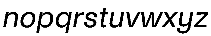 Noigrotesk RegularItalic Instance Font LOWERCASE