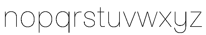 Noigrotesk Thin Instance Font LOWERCASE