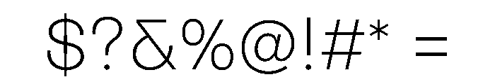 Noigrotesk UltraLight Instance Font OTHER CHARS