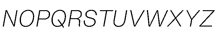 Noigrotesk UltraLightItalic Instance B501d8cd Font UPPERCASE