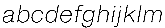 Noigrotesk UltraLightItalic Instance B501d8cd FONT