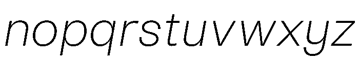 Noigrotesk UltraLightItalic Instance B501d8cd Font LOWERCASE