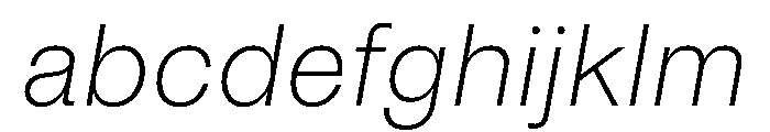 Noigrotesk UltraLightItalic Instance FONT