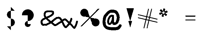 Noncept Font OTHER CHARS