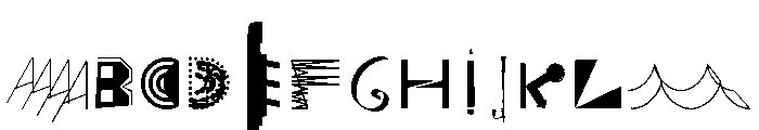 Noncept Font UPPERCASE