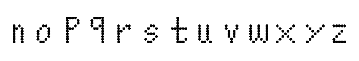 Nono RGBDotUnlicensed Font LOWERCASE