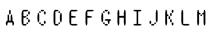 Nono RoundUnlicensed Font UPPERCASE