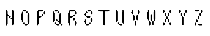 Nono RoundUnlicensed Font UPPERCASE